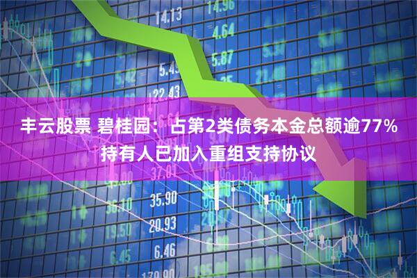 丰云股票 碧桂园：占第2类债务本金总额逾77%持有人已加入重组支持协议